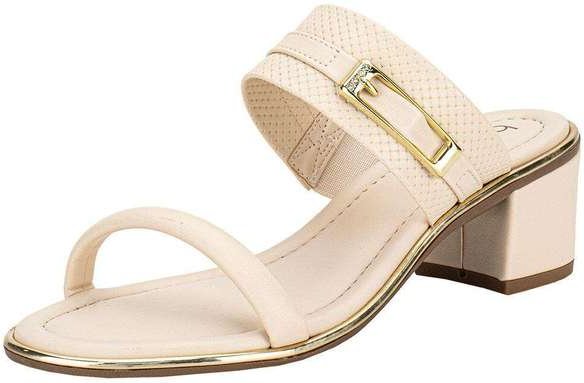 Tamanco Feminino Salto Grosso Beira Rio 8379252 - Natural