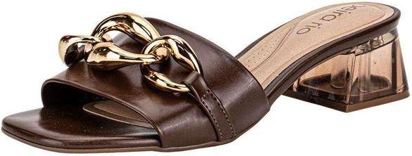 Tamanco Feminino Salto Grosso Beira Rio 8468212 Café