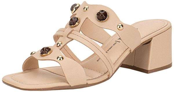 Tamanco Feminino Salto Grosso Dakota Y9582 - Natural