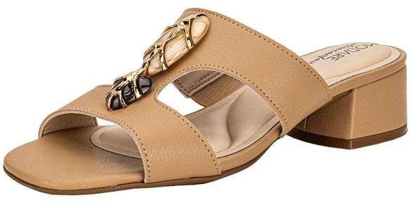 Tamanco Feminino Salto Grosso Modare 7211104 - Bege