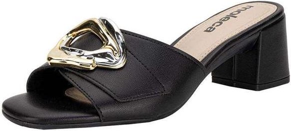 Tamanco Feminino Salto Grosso Moleca 5496117 - Preto