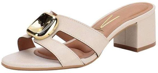 Tamanco Feminino Salto Grosso Vizzano 62911187 Marfim