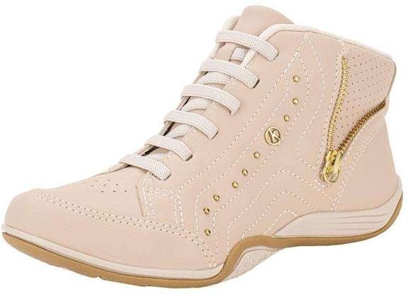Tênis Feminino Cano Alto Kolosh C3682 - Bege
