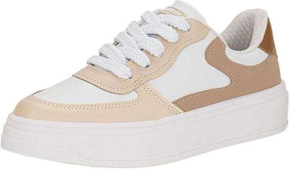 Imagem principal Tênis Feminino Casual Beira Rio 43051112 - Branco/Bege BEIRA RIO
