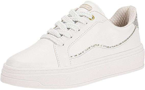 Tênis Feminino Casual Beira Rio 4305114 - Branco/Cinza