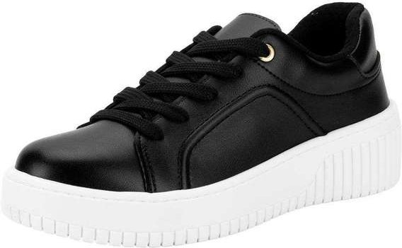 Tênis Feminino Casual Beira Rio 4316104 - Preto 01
