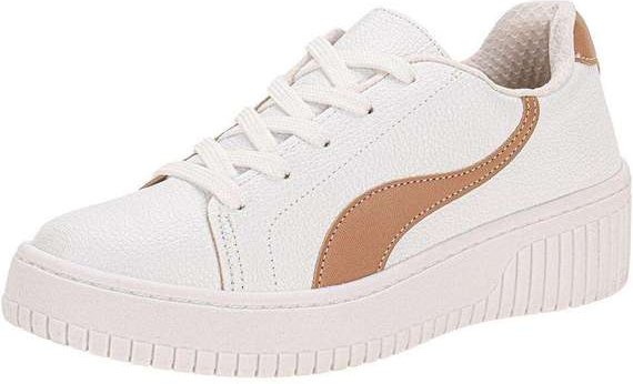 Tênis Feminino Casual Beira Rio 4316110 - Branco/Bege