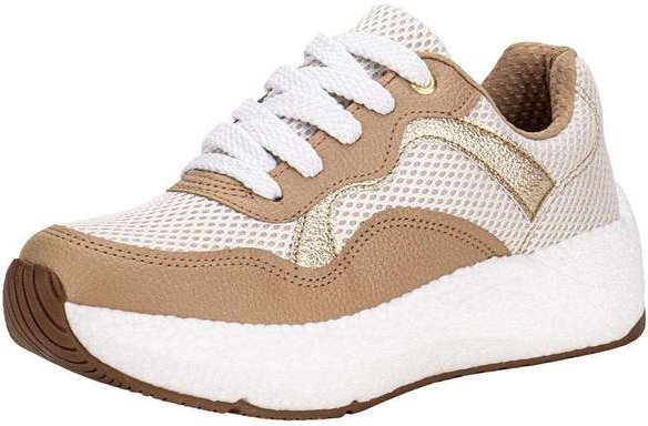 Tênis Feminino Casual Beira Rio 4327102 - Branco/Bege