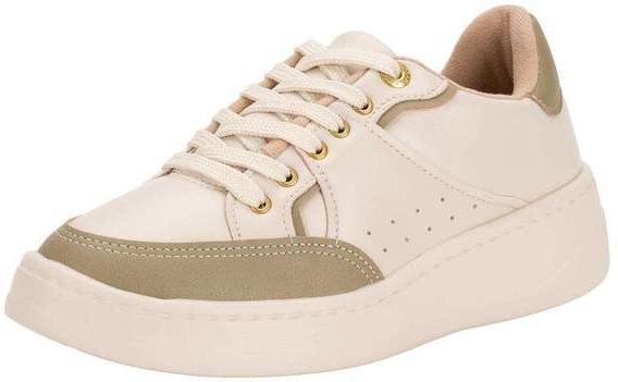 Tênis Feminino Casual Modare 7402103 - Bege/Verde