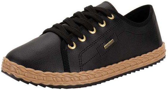 Tênis Feminino Casual Moleca 5696332 - Preto