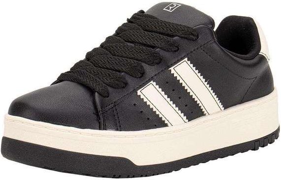 Tênis Feminino Casual Ramarim 2599201 - Preto/Bege