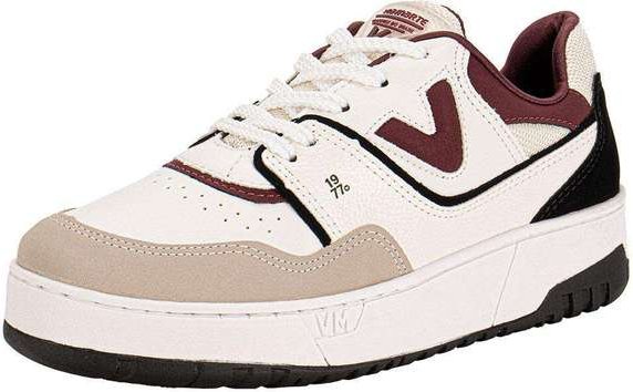 Tênis Feminino Casual Via Marte 042025 - Bege/Vermelho