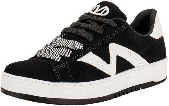 Tênis Feminino Casual Via Marte 069007 - Preto/Branco