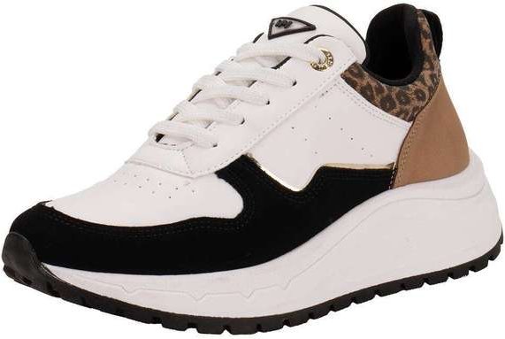 Tênis Feminino Casual Via Marte 136008 - Branco/Preto