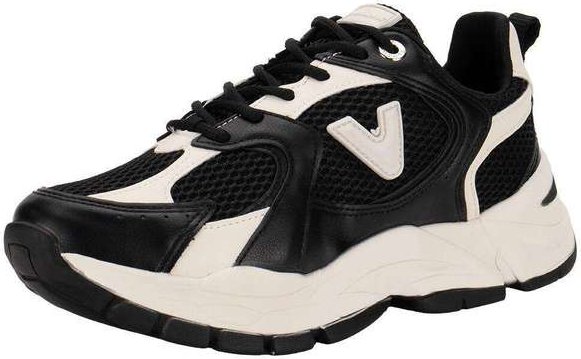 Tênis Feminino Chunky Via Marte 140010 Preto/Bege