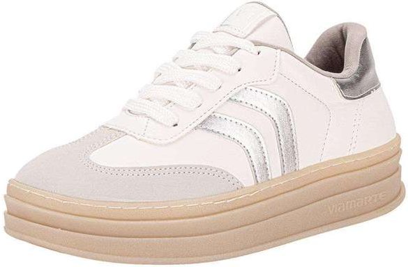 Tênis Feminino Casual Via Marte 156001 - Branco/Cinza