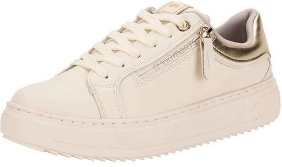 Tênis Feminino Casual Via Marte 206001 - Bege/Ouro