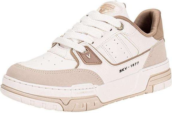 Tênis Feminino Casual Via Marte 218005 Branco/Bege