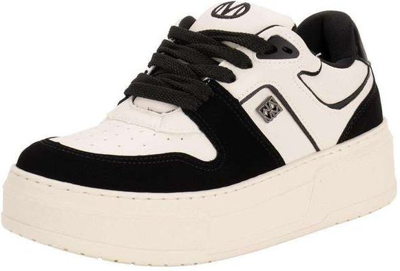 Tênis Feminino Casual Via Marte 223001 - Branco/Preto