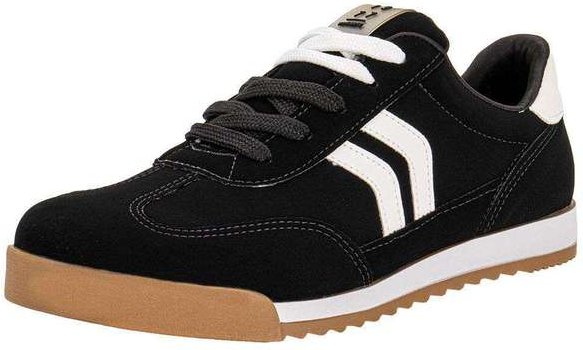 Tênis Feminino Casual Via Marte 237001 - Preto/Nobuck