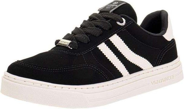 Tênis Feminino Casual Via Marte 281001 Preto/Bege