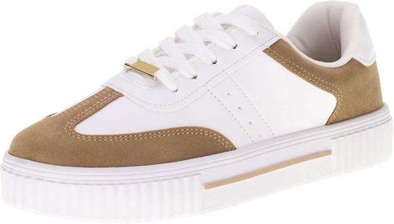 Tênis Feminino Casual Vizzano 1307206 - Branco/Bege