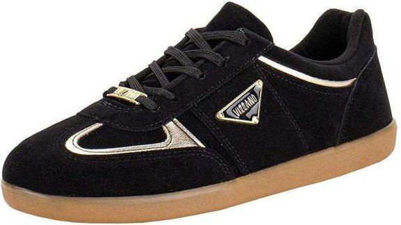 Tênis Feminino Casual Vizzano 1430113 - Preto/Camurça