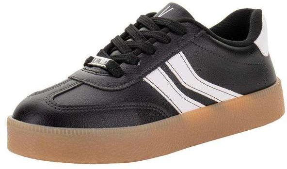 Tênis Feminino Casual Vizzano 1444100 - Preto/Branco