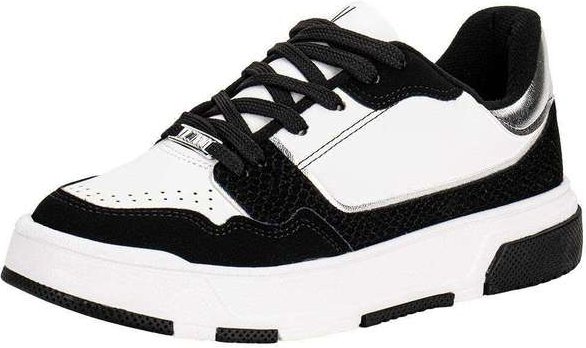 Tênis Feminino Casual Vizzano 1455102 Preto/Branco
