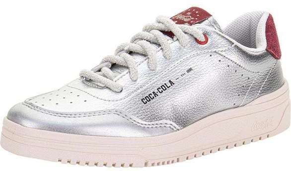 Tênis Feminino Charm Town Coca-Cola Cc2497 Prata