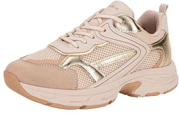 Tênis Feminino Chunky Ramarim 2590132 Bege/Ouro