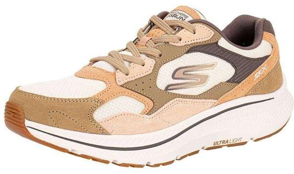 Tênis Feminino Go Run Consistent 2.0 Retro Stride Skechers Bege/Rosa