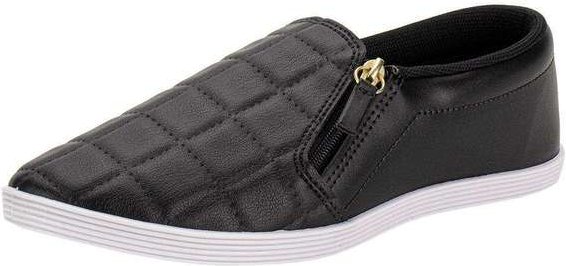 Tênis Feminino Slip On Beira Rio 4205132 - Preto