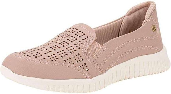 Tênis Feminino Slip On Kolosh C4002 - Bege/Rosa