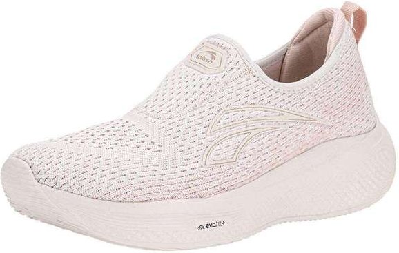 Tênis Feminino Slip On Kolosh E0301 - Branco/Rosa