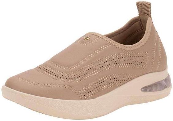 Tênis Feminino Slip On Softstep Piccadilly 940002 - Bege