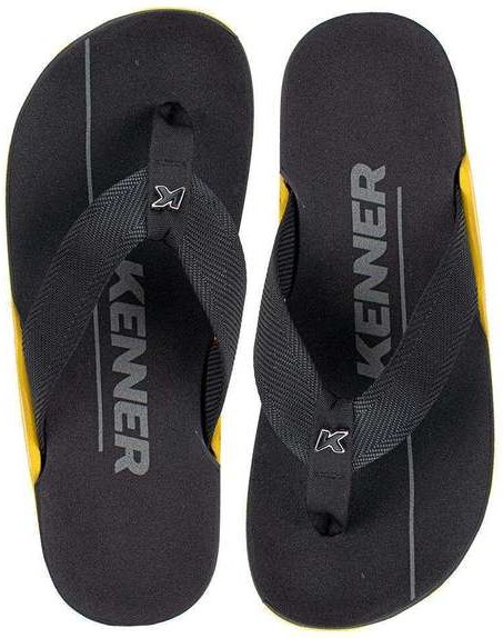 Imagem principal Chinelo Masculino Nk6 Pro Kenner Ejz Preto/Amarelo