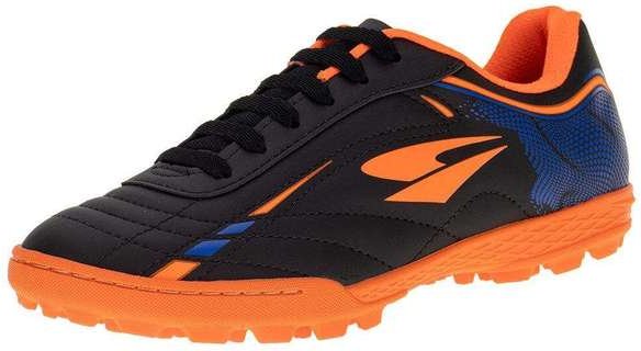 Imagem principal Chuteira Masculina Society Foorcy Dray - 326 - Preto/Laranja Dray