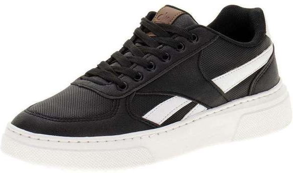 Imagem principal Tênis Masculino Casual Confort Way - 9114 - Preto/Branco Confort Way