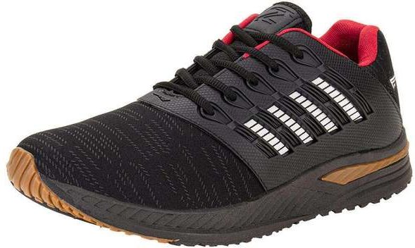 Tênis Masculino Zeuz 82kx - Preto/Vermelho 01