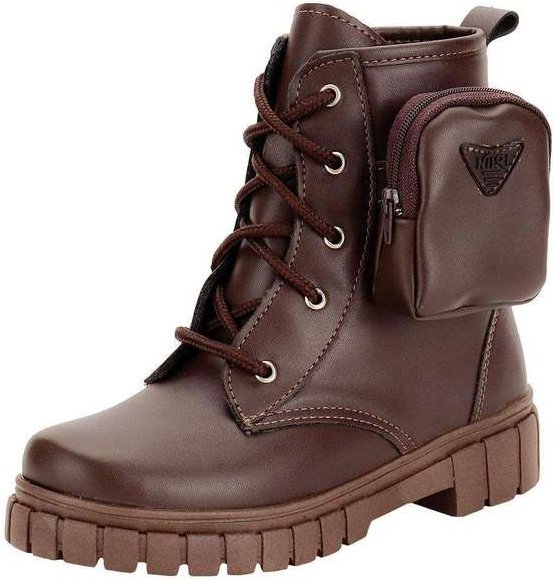 Bota Infantil Coturno Bag Nilqi - 1500 - Café