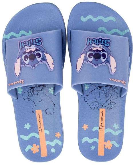 Chinelo Feminino Slide Disney Stitch Ipanema 27366 - Azul