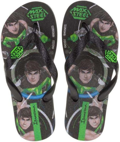 Chinelo Infantil Polly e Max Steel Ipanema - 26181 - Preto