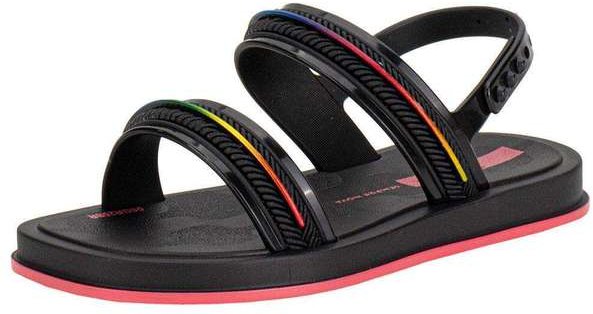 Sandália Infantil Glow Baby Ipanema 27404 - Preto/Rosa