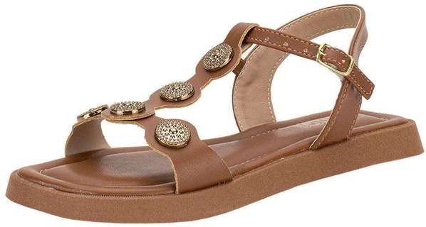 Sandália Infantil Nilqi 40001 Caramelo