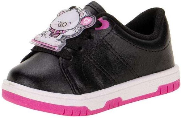 Tênis Infantil Baby Molekinha - 2728102 - Preto/Rosa