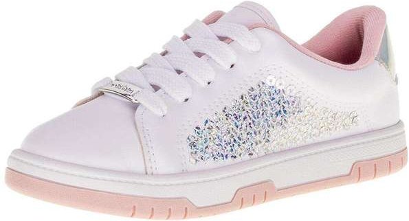 Tênis Infantil Molekinha - 2562105 - Branco/Rosa