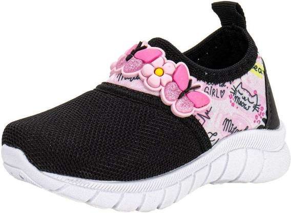 Imagem principal Tênis Infantil Nayarinha 396 - Preto/Rosa Nayarinha