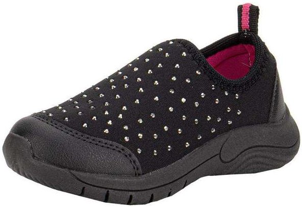 Tênis Infantil Slip On Lily Kids 19049 Preto