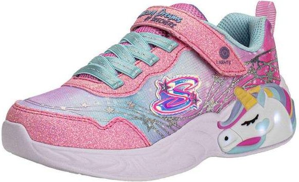 Imagem principal Tênis Infantil Unicorn Dreams Wishful Magic Ligths Skechers - Rosa/Azul Skechers